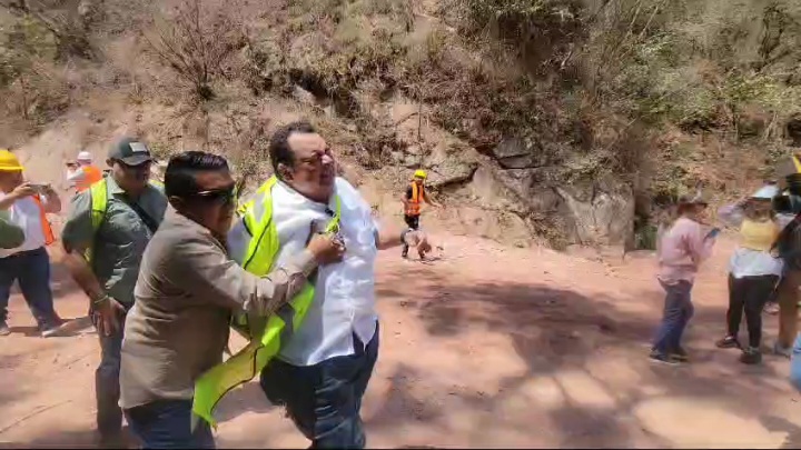 Tras explosión en construcción de la represa San José resulta herido el alcalde Jorge Aldana
