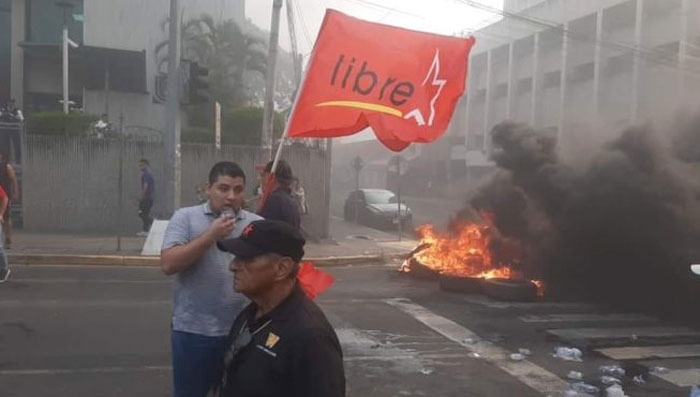 Protestan por despidos en la municipalidad de San Pedro Sula