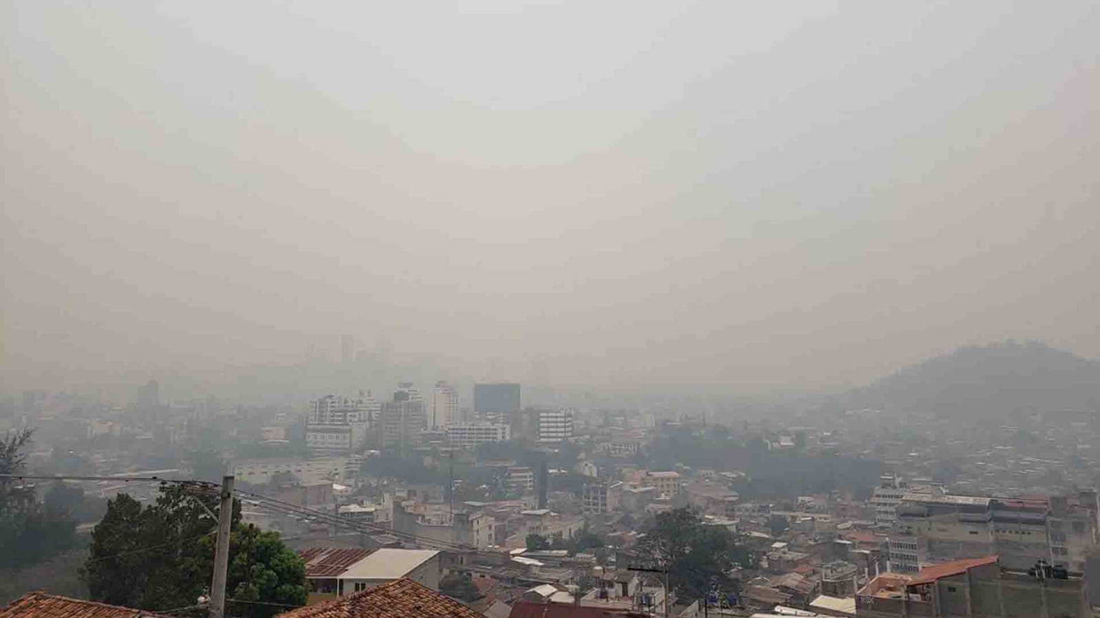 Tegucigalpa amanece «PELIGROSO» por calidad de aire