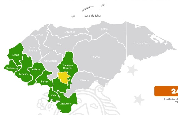 Se extiende la Alerta Amarilla para el Distrito Central