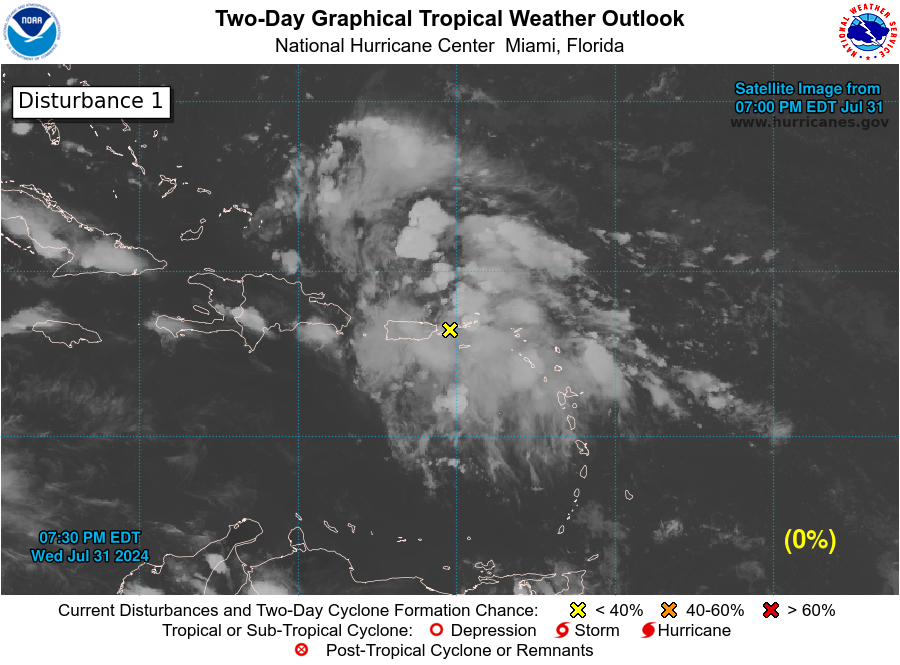 El Centro Nacional de Huracanes advierte sobre formación de una depresión tropical en el Caribe