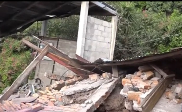 Falla geológica afecta viviendas en El Reparto