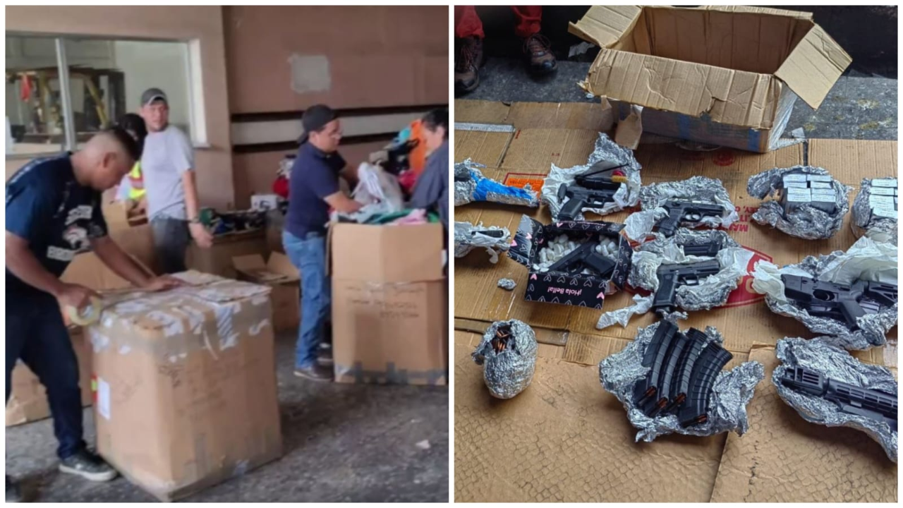 Incautan armas y municiones en bodega de empresa en San Pedro Sula