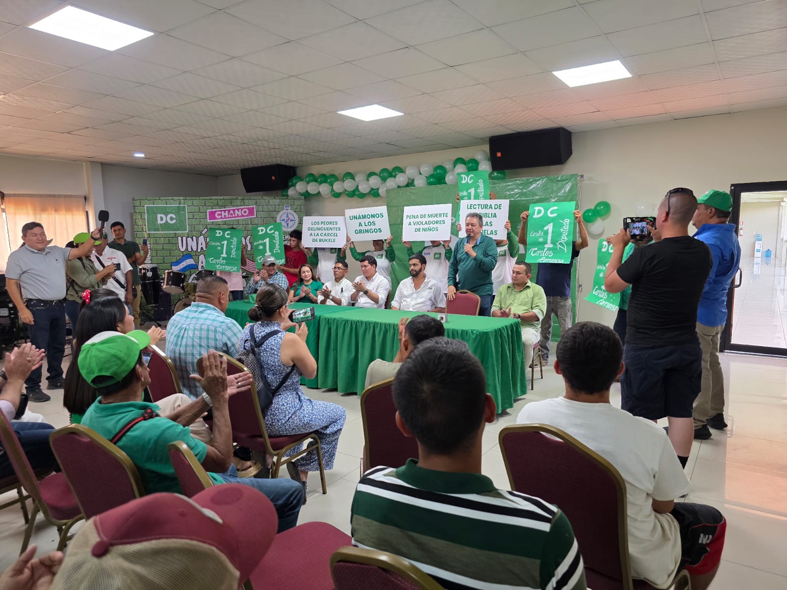 Chano llega a Choluteca con propuestas firmes y mano dura contra el crimen