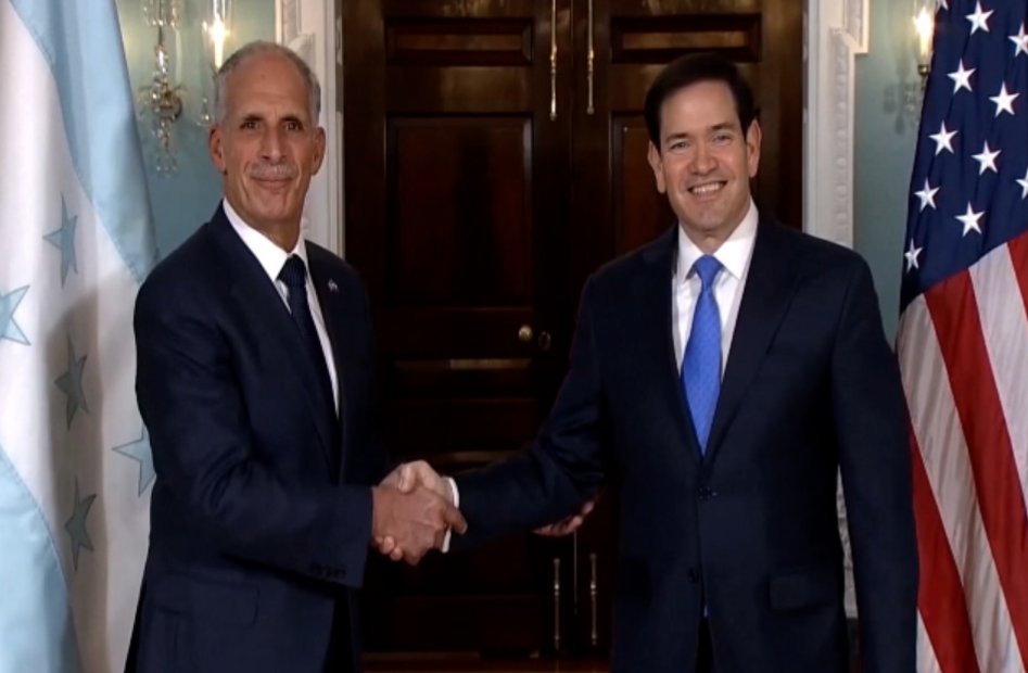 Marco Rubio recibe en Washington al presidente electo de Honduras Nasry Asfura