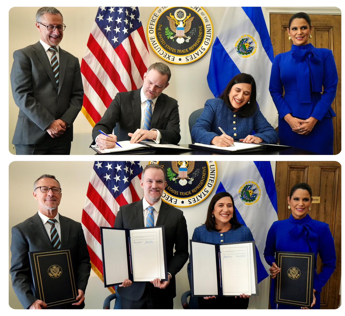 El Salvador es el primer país del Hemisferio Occidental en firmar acuerdo con EEUU para la eliminación de aranceles