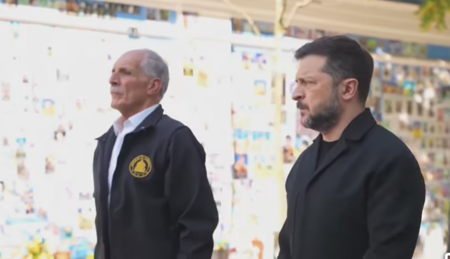 Presidente de Honduras, Nasry Asfura rinde homenaje a los héroes caídos de Ucrania junto a Volodímir Zelenski