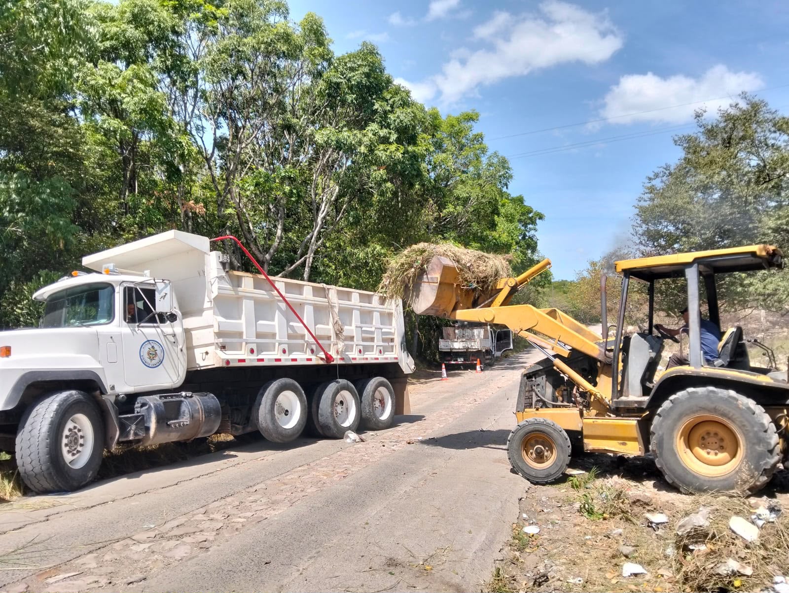 Alcaldía retira 12 toneladas de basura tras atender denuncia ciudadana en calle Los Laureles Alcaldía retira 12 toneladas de basura tras atender denuncia ciudadana en calle Los Laureles