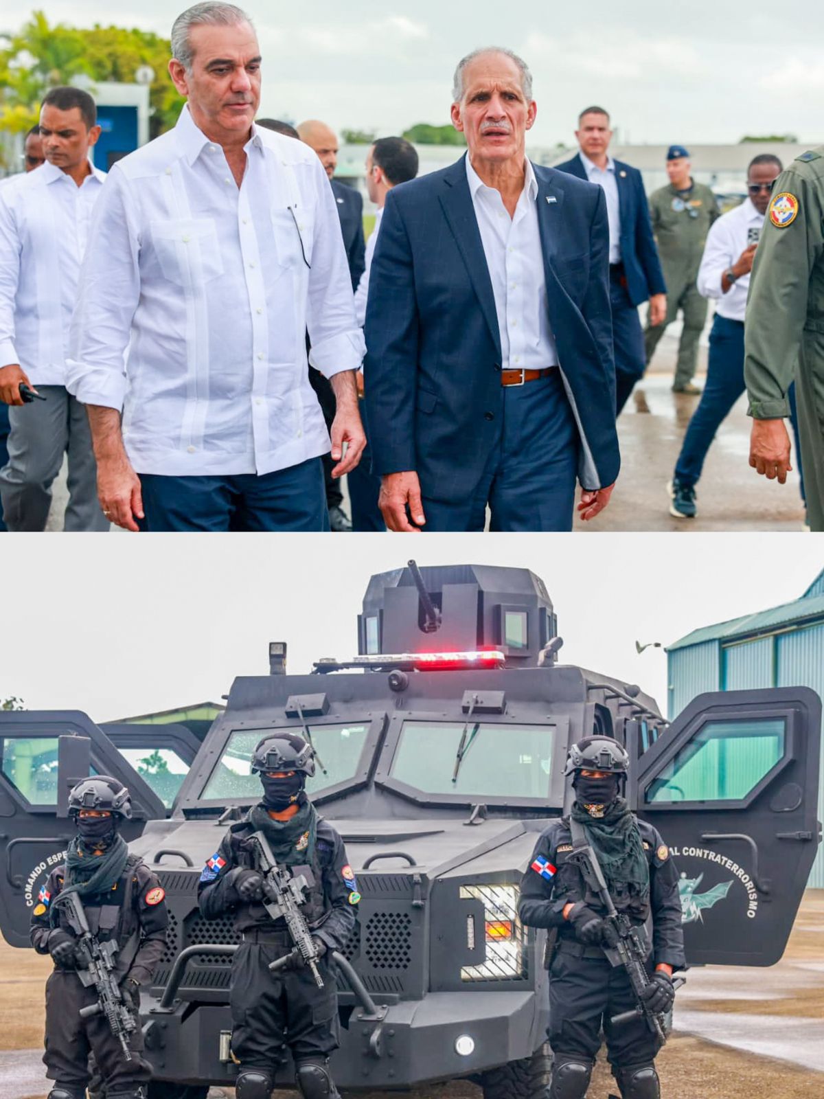 Presidente de República Dominicana, Luis Abinader, recibe al presidente de Honduras, Nasry Asfura, en la principal base aérea militar “San Isidro” Presidente de República Dominicana, Luis Abinader, recibe al presidente de Honduras, Nasry Asfura, en la principal base aérea militar “San Isidro”