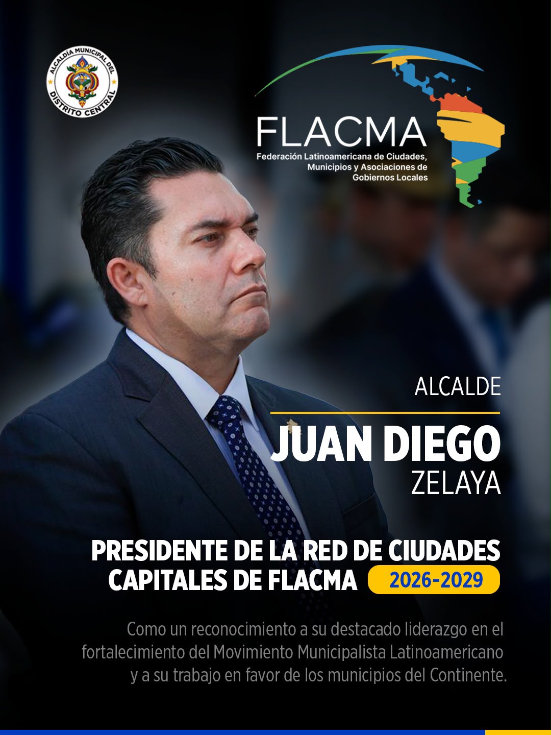 Alcalde Juan Diego Zelaya fue electo presidente de la Red Latinoamericana de Ciudades Capitales Alcalde Juan Diego Zelaya fue electo presidente de la Red Latinoamericana de Ciudades Capitales